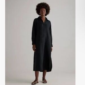 NWT!  Quince Classic Black Long Sleeve Dress